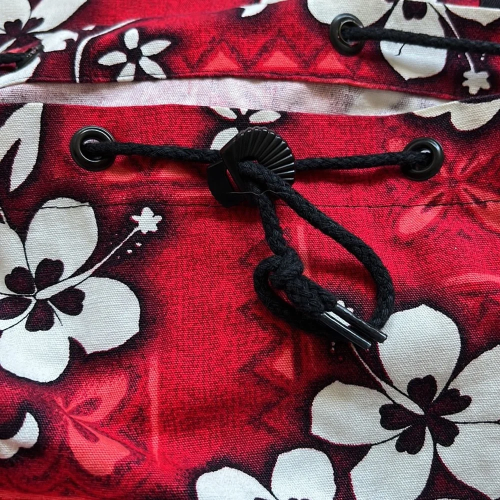 Island Aloha Wear backpack - RED and WHITE - Picture 6 of 9